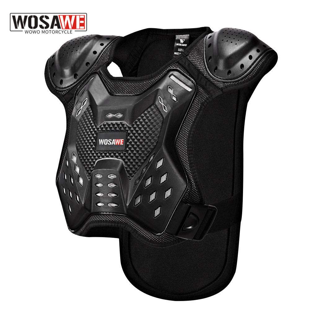 Motorcycle Gear Vest - WOSAWE Kids Chest Vest Motocross Waistcoat