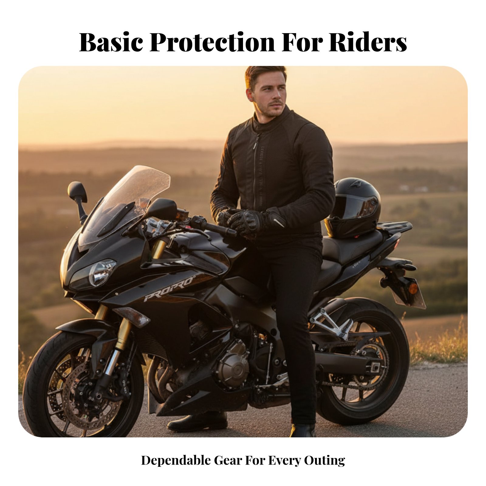 Motorcycle Gear Vest - Adult Protective Gear Vest, Skiing, Cycling,