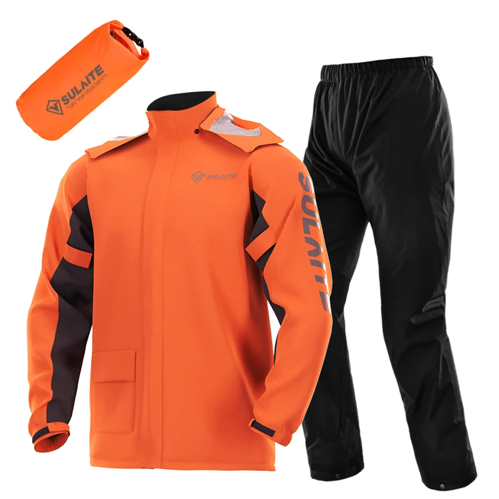 Gearx Motorcycle Jacket - Motorcycle Rain Gear Suit Lightweight Riding