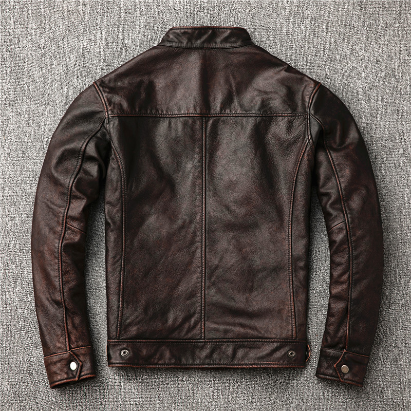 Ami Khaki Men's Distressed Lea – обзор и цена Riding Jacket Leather