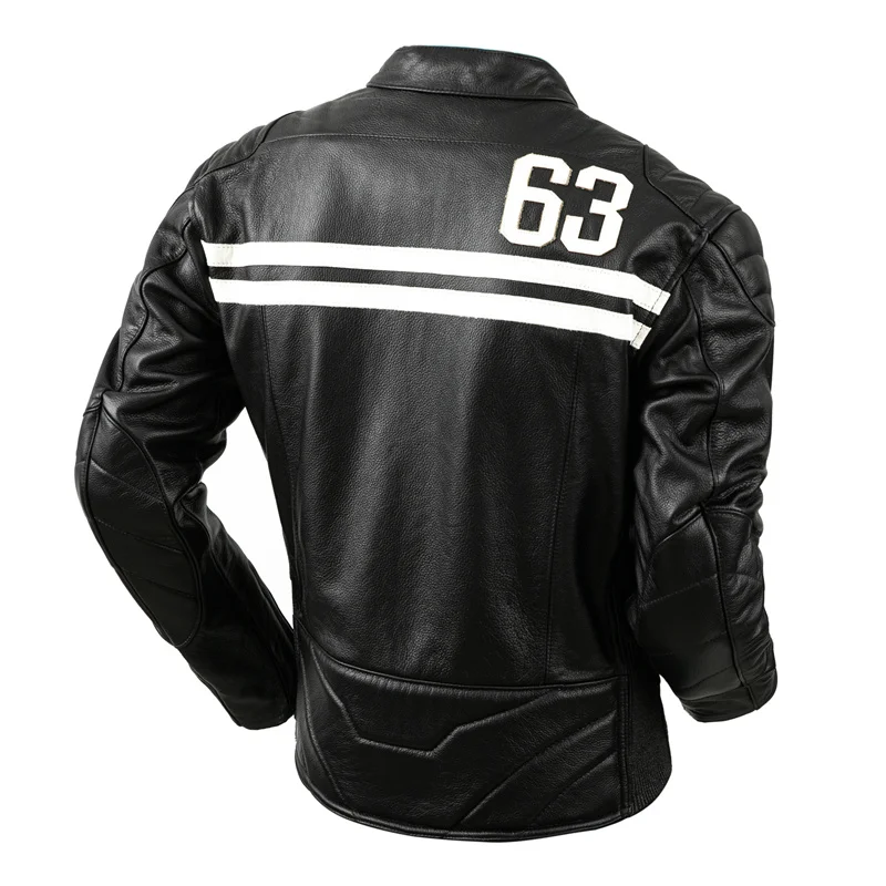 Men's Leather Biker Jacket Ret – обзор и цена Riding Jacket Leather
