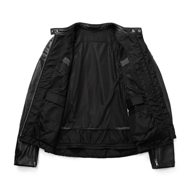 Men's Leather Biker Jacket Ret – обзор и цена Riding Jacket Leather
