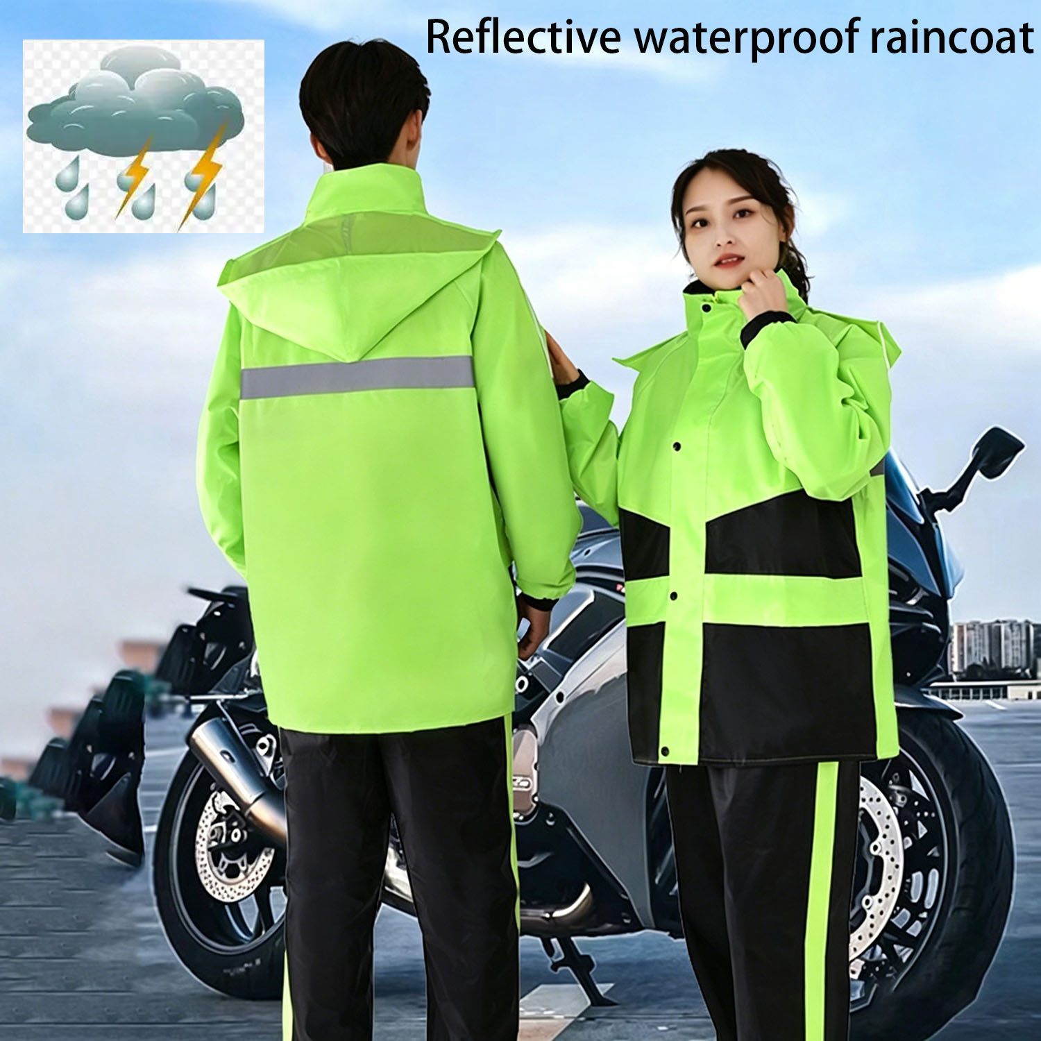 Motorcycle Raincoat Suits Men  – обзор и цена Gearx Motorcycle Jacket