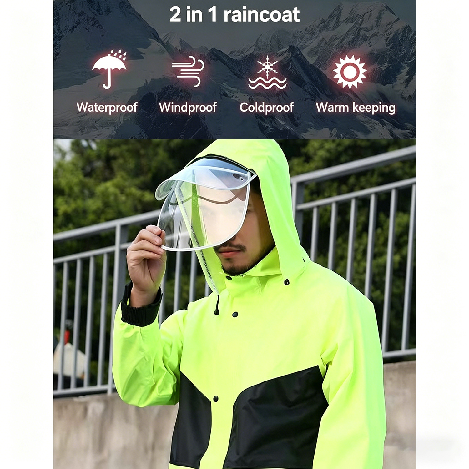Motorcycle Raincoat Suits Men  – обзор и цена Gearx Motorcycle Jacket