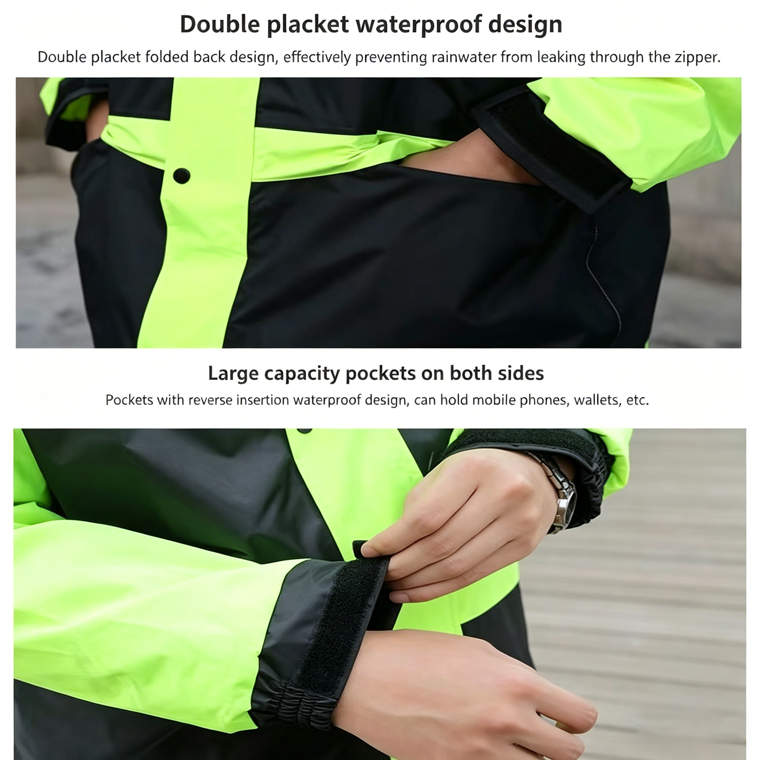 Motorcycle Raincoat Suits Men  – обзор и цена Gearx Motorcycle Jacket