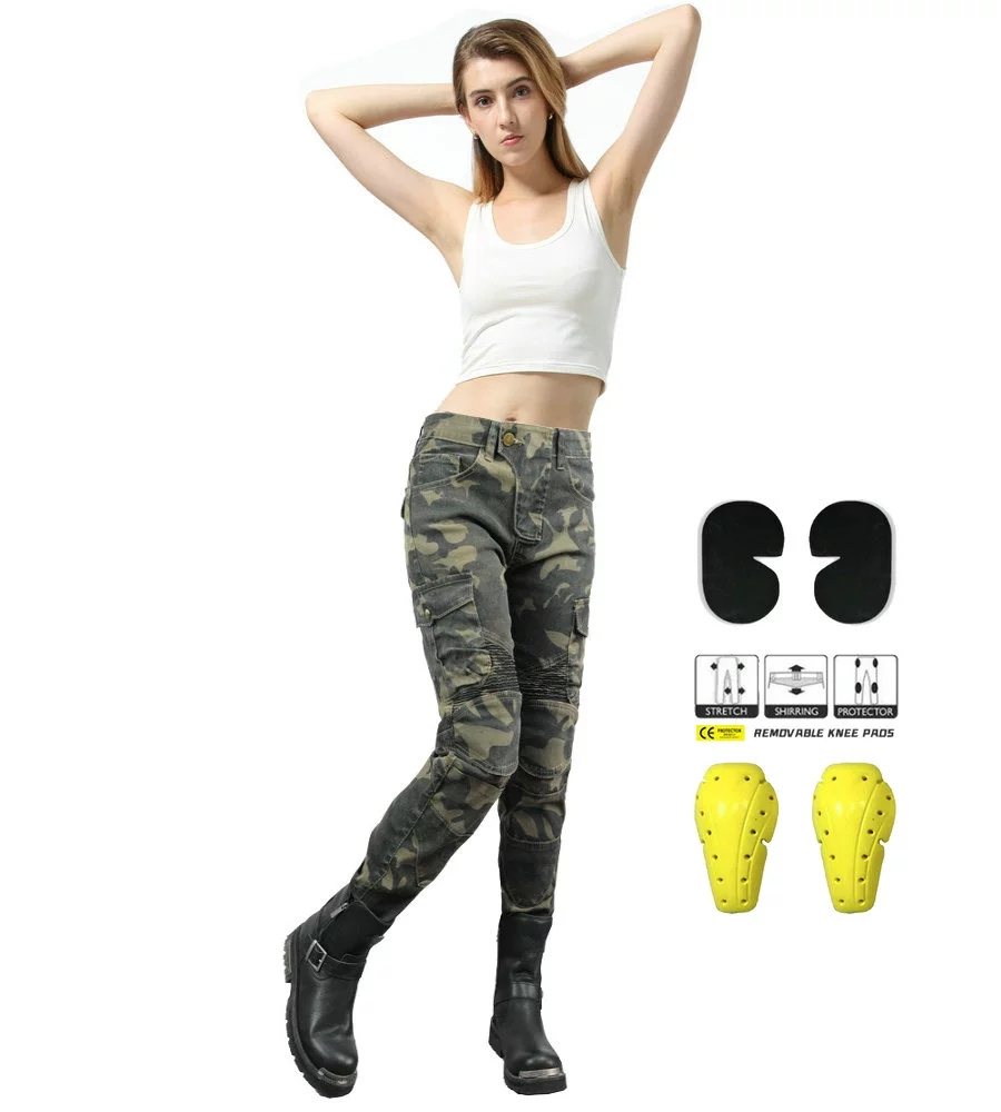 Women Jeans Camouflage Motorcy – обзор и цена Motorcycle Gear Testing