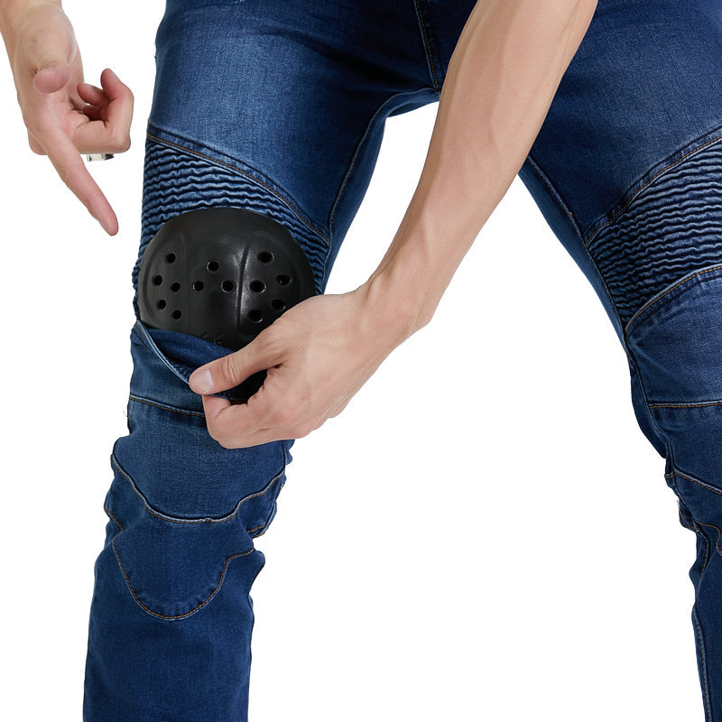 Men Jeans Embroidery Motorcycl – обзор и цена Motorcycle Gear Testing