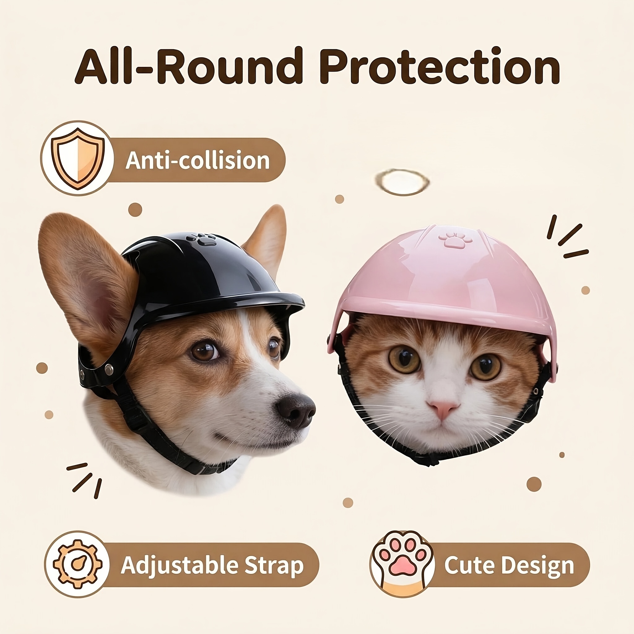 Pet Head Ears Helmet Hat, Moto – обзор и цена Motorcycle Gear For Dogs