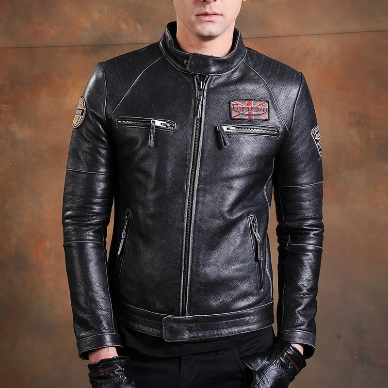 Fashion Biker Jackets Vintage  – обзор и цена Riding Jacket Leather
