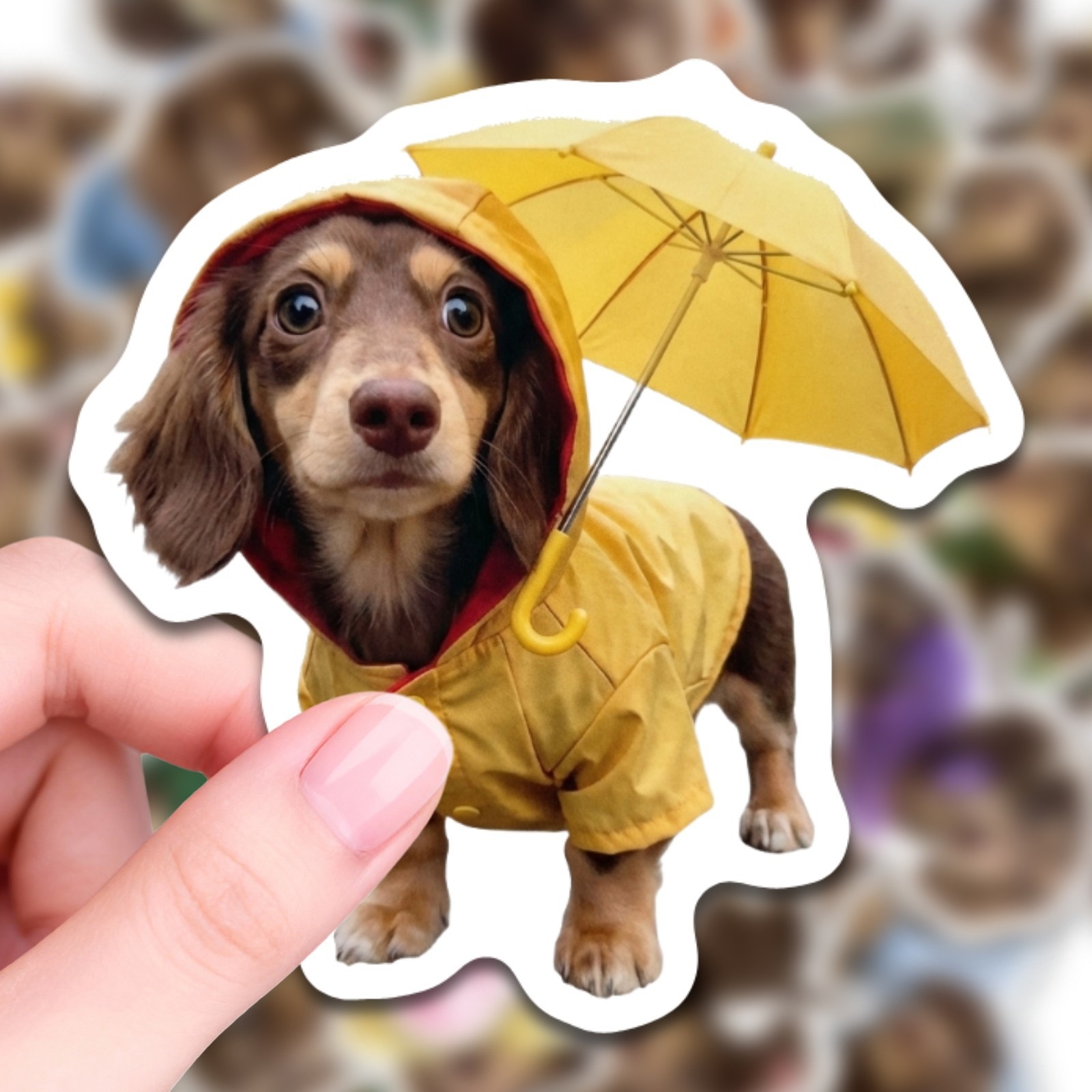 50 Pcs HD Cute Dachshund Stick – обзор и цена Motorcycle Gear For Dogs