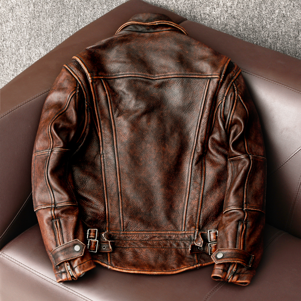 2023New Men Leather  Jacket  S – обзор и цена Riding Jacket Leather