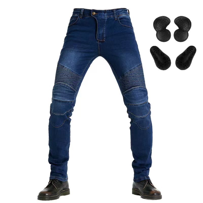 Men Jeans Embroidery Motorcycl – обзор и цена Motorcycle Gear Testing