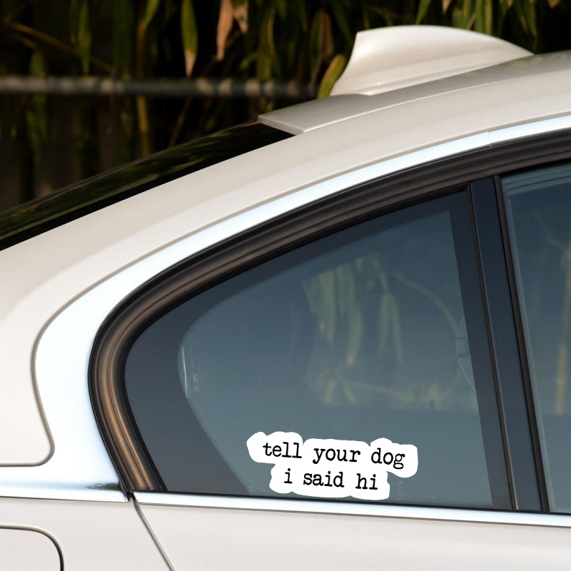 Creative text stickers tell yo – обзор и цена Motorcycle Gear For Dogs