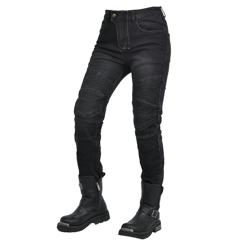 Women Jeans Embroidery Motorcy – обзор и цена Motorcycle Gear Testing