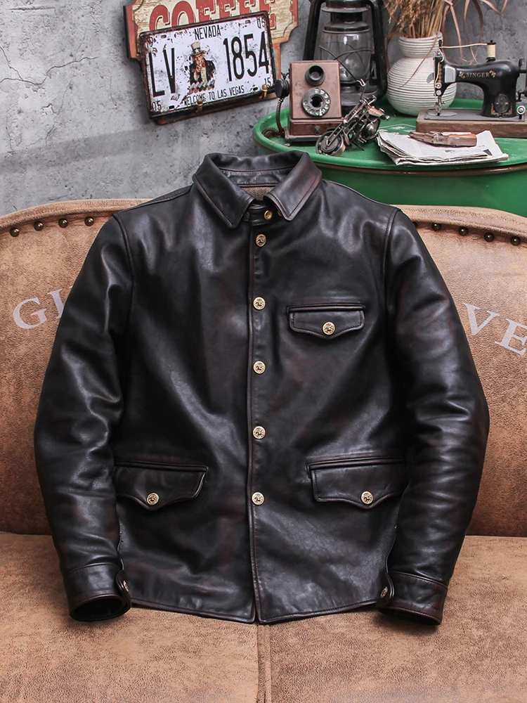YR!Free shipping.Men Deep brow – обзор и цена Riding Jacket Leather