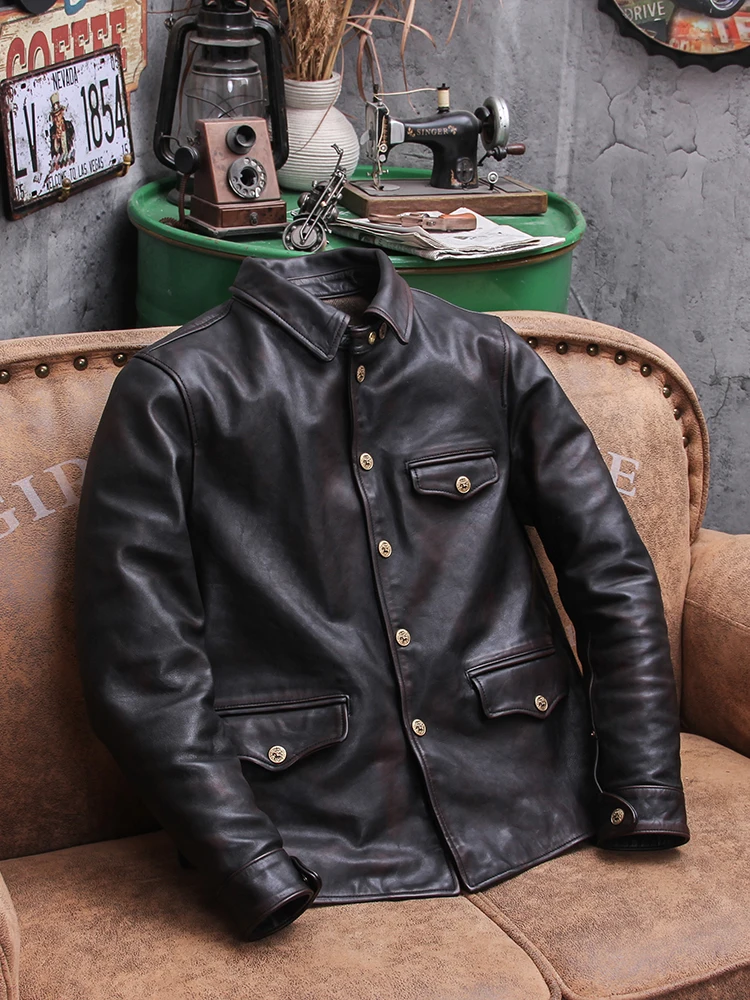 YR!Free shipping.Men Deep brow – обзор и цена Riding Jacket Leather