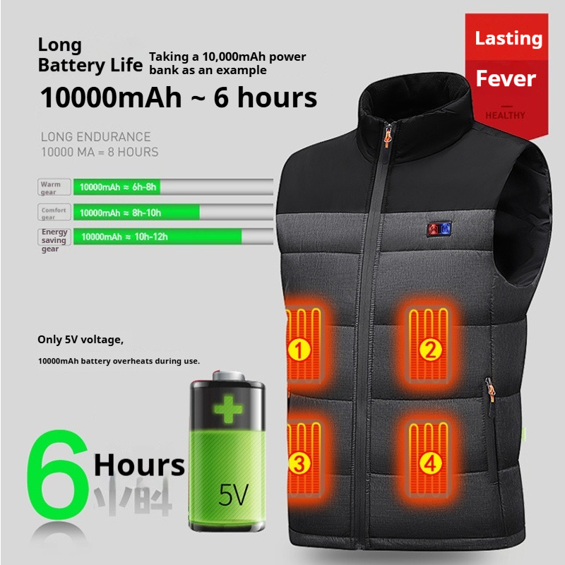 Heated Vest Unisex Charging He – обзор и цена Motorcycle Gear Vest