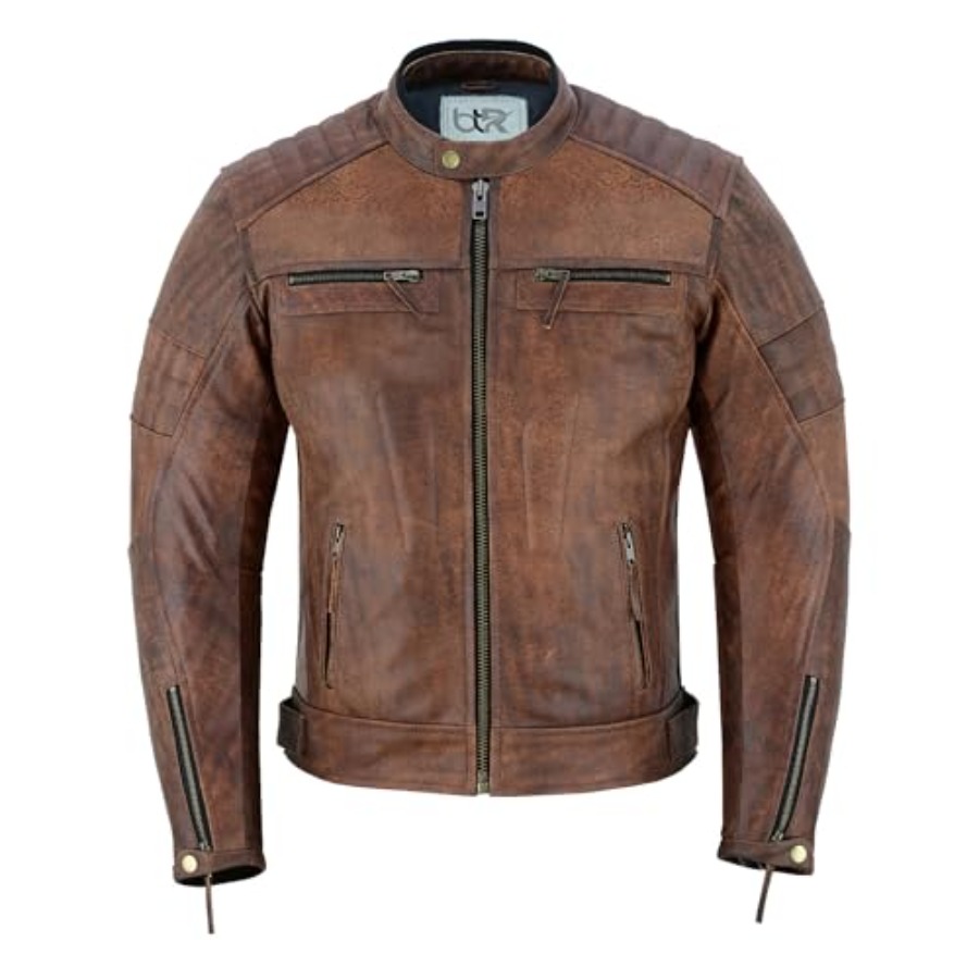 Men's Leather Motorcycle Jacke – обзор и цена Riding Jacket Leather
